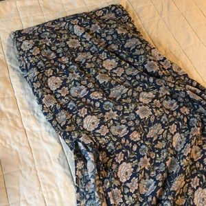 AE floral maxi skirt with leg slits